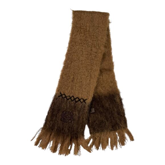 Loewe Accessories - Loewe Brown Mohair & Wool Scarf